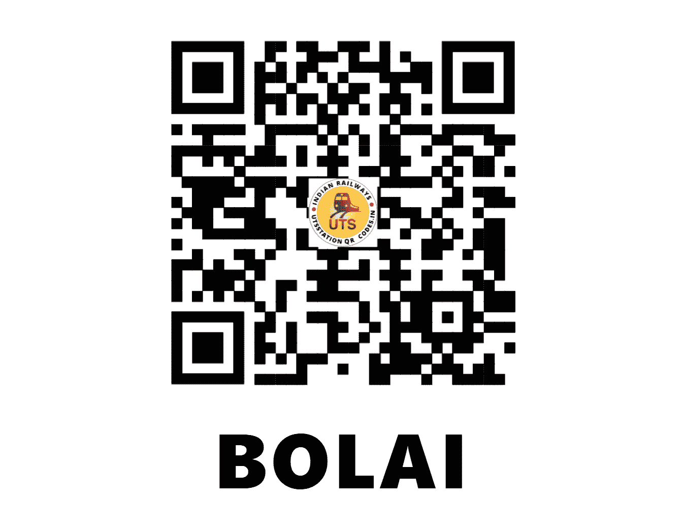 UTS QR Code for BOLAI - BLX - WR (MADHYA PRADESH)